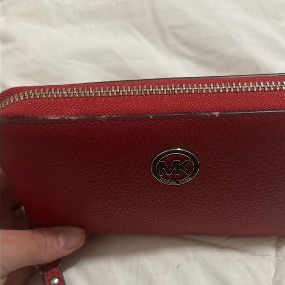 Michael Kors Red Leather Wallet - Picture 6 of 7